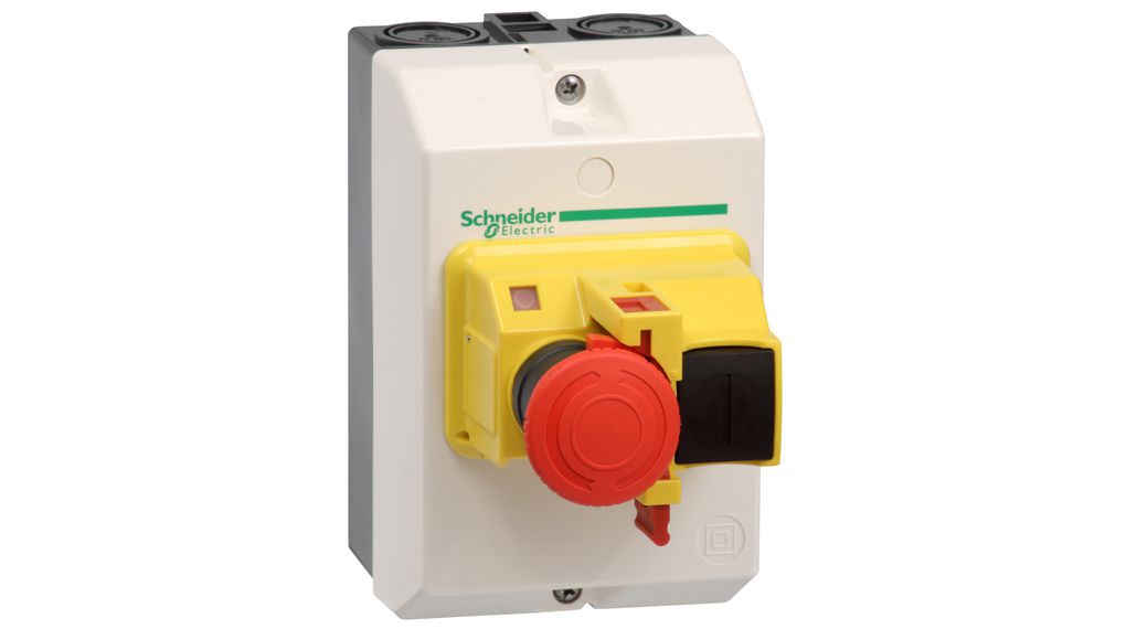 Hölje med nödstoppsknapp 93x147x145.5mm Vit